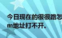 今日现在的很很路怎么了这个很很路影子Com地址打不开。