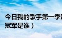 今日我的歌手第一季冠军是谁（我是歌手的总冠军是谁）