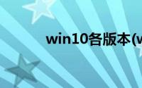 win10各版本(win10版本介绍)