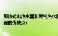 即热式电热水器和燃气热水器的优缺点(电热水器和燃气热水器的优缺点)