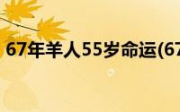 67年羊人55岁命运(67年属羊人50岁后命运)