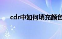 cdr中如何填充颜色(cdr如何填充颜色)