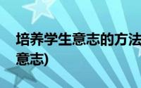 培养学生意志的方法(如何帮助学生增强学习意志)