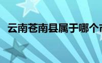 云南苍南县属于哪个市(苍南县属于哪个市)