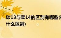 碳13与碳14的区别有哪些(碳12是什么 他与碳14 碳XX 有什么区别)