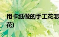 用卡纸做的手工花怎么做(如何用卡纸做手工花)