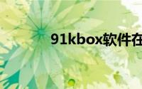 91kbox软件在 win10打不开