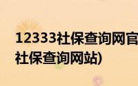 12333社保查询网官网湖南长沙(长沙12333社保查询网站)