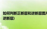 如何判断正断层和逆断层图片(怎么在地质图上判别正断层或逆断层)