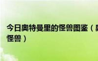 今日奥特曼里的怪兽图鉴（奥特曼怪兽大全图鉴 中文所有的怪兽）