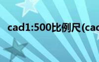 cad1:500比例尺(cad1 500比例尺怎么算)