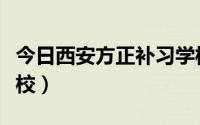 今日西安方正补习学校官网（西安方正补习学校）