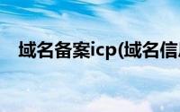 域名备案icp(域名信息备案管理系统官网)