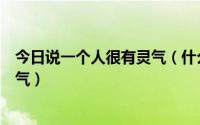 今日说一个人很有灵气（什么叫灵气怎样才能说一个人有灵气）