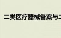 二类医疗器械备案与二类医疗器械经营备案