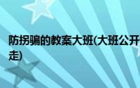 防拐骗的教案大班(大班公开课优秀教案防拐防骗不跟陌生人走)