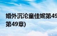 婚外沉沦童佳妮第49章小说(婚外沉沦童佳妮第49章)