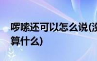 啰嗦还可以怎么说(没用的别和我说啰里啰嗦算什么)