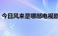 今日风来是哪部电视剧（剧来风什么时候播）