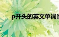 p开头的英文单词唯美(英文单词唯美)