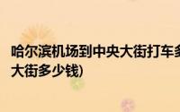 哈尔滨机场到中央大街打车多长时间(哈尔滨机场打的到中央大街多少钱)