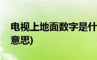 电视上地面数字是什么(地面数字电视是什么意思)