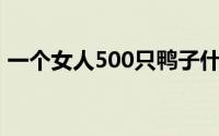 一个女人500只鸭子什么意思(鸭子什么意思)