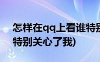 怎样在qq上看谁特别关心了我(qq怎样看谁特别关心了我)