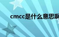 cmcc是什么意思啊(cmcc是什么意思)