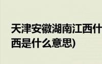 天津安徽湖南江西什么意思(天津安徽湖南江西是什么意思)