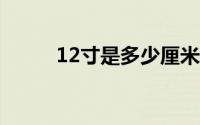 12寸是多少厘米(1寸是多少厘米)