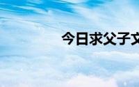 今日求父子文新终年去何。