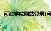 河池学院网站登录(河池学院教务管理平台)