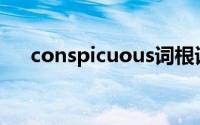 conspicuous词根词缀(conspicuous)