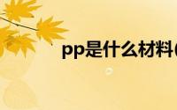 pp是什么材料(pa是什么材料)