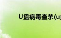 U盘病毒查杀(u盘病毒查杀软件)