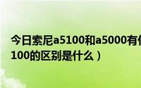 今日索尼a5100和a5000有什么区别（索尼相机a5000与a5100的区别是什么）