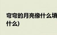 弯弯的月亮像什么填空一年级(弯弯的月亮像什么)