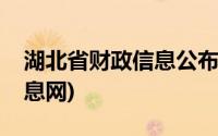 湖北省财政信息公布网(湖北省财政厅公众信息网)