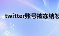 twitter账号被冻结怎么恢复(twitter账号)