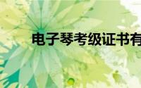 电子琴考级证书有用吗(电子琴考级)