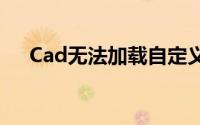 Cad无法加载自定义文件。未找到acad