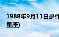 1988年9月11日是什么星座(9月11日是什么星座)