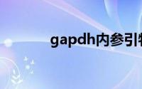 gapdh内参引物(gapdh内参)