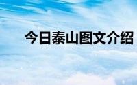 今日泰山图文介绍（泰山的内容简介）