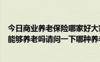 今日商业养老保险哪家好大家养老保险（商业养老保险真的能够养老吗请问一下哪种养老保险比较好一点）