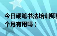 今日硬笔书法培训师好考吗（硬笔书法培训一个月有用吗）