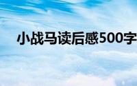 小战马读后感500字(小战马读后感50字)