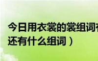 今日用衣裳的裳组词有哪些（这个衣裳的裳字还有什么组词）