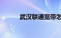 武汉联通宽带怎么样(武汉联通)